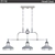Billiards Chandelier: Euro-Light 7834/3 3D model small image 2