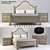 Bernhardt Campania King Upholstered Panel Bed 3D model small image 1