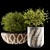 Mosaic Pot Euonymus Alatus 3D model small image 1