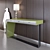 Elegant Silik Creazioni: Table, Mirror & Lamp 3D model small image 2