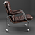 Vintage Leather Armchair 3D model small image 2