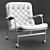 Vintage Leather Armchair 3D model small image 3