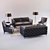 Elegant Winston Sofa & Armchair Set 3D model small image 1