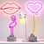 Glowing Ambiance: Neon Wall & Table Lamps 3D model small image 2