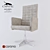 Elegant Occasional Office Armchair 3D model small image 1