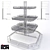 Versatile Iton Shelving System 3D model small image 3