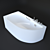 BelBagno Acrylic Bath - Stylish and Spacious 3D model small image 1