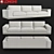 Elegant Longi - Cohen Sofa 3D model small image 1
