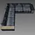 Modern Longi Cohen Sectional Sofa 3D model small image 2