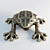 Lucky Frog Figurine 3D model small image 1