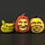 Spooky Carved Halloween Pumpkins 3D model small image 1