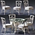Luxury Dolcefarniente ORTENSIA Chair & IRENE Table 3D model small image 1