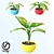 Tropical Room Plant Set 3D model small image 1