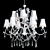 Pearl Lace Chandelier 870mm 3D model small image 3