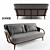Modern Italian Porada Allison Mirror 3D model small image 1