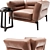 Flexform Adda Contemporary Armchair 3D model small image 2