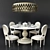 Austin & Tudor Dining Set 3D model small image 1