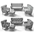 Modern Comfort: Henry Collection by Etap Sofa 3D model small image 2
