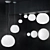 Cosmic Glow: Meteorite Lamp Collection 3D model small image 1