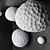 Cosmic Glow: Meteorite Lamp Collection 3D model small image 3