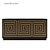 Greek Key Three-Door Sideboard: Elegant Storage Solution 3D model small image 1