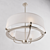 Elegant Saldana Chandelier by Elstead KICHLER 3D model small image 1