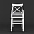 Elegant Clive Christian Bar Stool 3D model small image 2