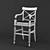 Elegant Clive Christian Bar Stool 3D model small image 3