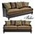 Baker Elements Mid-Size Sofa: Elegant Comfort and Style 3D model small image 1