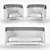Sleek Targa Lounge Armchair & Sofa 3D model small image 2
