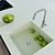 Modern Kitchen Set: IKEA 2017, with Nutid Fridge 3D model small image 2