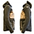Marvellous Textured Wrangler Winter Jacket 3D model small image 2