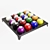 Polygons Pool Balls Set 3D model small image 1