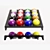 Polygons Pool Balls Set 3D model small image 2