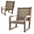 Cozy Wicker Armchair: 840*730*980 3D model small image 1