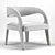 Luxurious Fendi Casa Berenice Armchairs 3D model small image 2