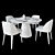 Owen Table & Odette Chair Set 3D model small image 3