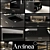 Sleek Steel Island: Arclinea Italia 3D model small image 2