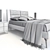 Riviera ALF Italia - Eco-Leather 1800 x 2000 Mattress 3D model small image 3