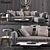 Modern Minotti Set: Ultimate Elegance 3D model small image 1