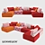 Modular Oasis Sofa Set 3D model small image 1