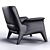 Elegant Minotti Glover Armchair 3D model small image 2