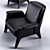 Elegant Minotti Glover Armchair 3D model small image 3