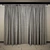 Straight Curtains and Sheer 3D model small image 2