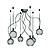 Elegant Glass Chandelier, Baruss BS102 3D model small image 2