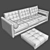 Flexform LE CANAPÈ: Luxurious Furniture in Corona Material 3D model small image 3