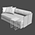  Flexform EDEN: Sleek Corona Collection 3D model small image 3