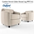 Modern Round Leg Swivel Glider 3D model small image 1