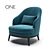 Oscar Modern Furniture Sofa 3D model small image 1