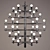 Title: Vintage Chrome Chandelier by Metalspot 3D model small image 1